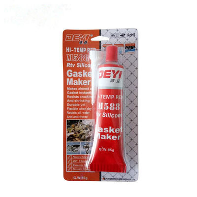 ISO9001 認定 赤酸 RTV シリコン ガスケット メーカー 85g 密封用