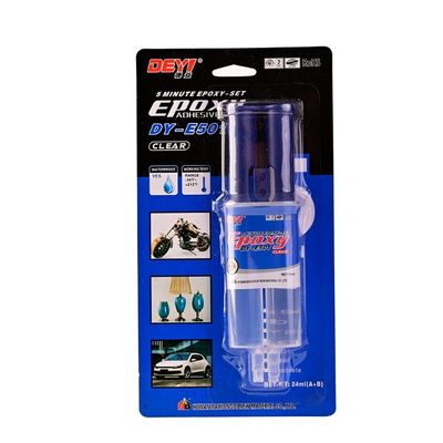 24ml クリアスリンジ エポキシ接着剤 DDEYI SGS 承認付き 5 分間の固化液体接着剤