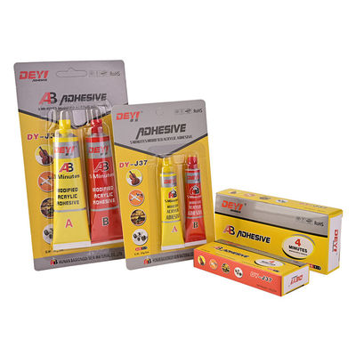 DEYI J37 改良アクリルAB接着剤、高い耐衝撃性と耐熱性(-60～+100℃)で日用品を修理