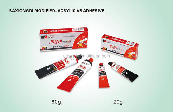 DEYI Classic Modified Acrylic AB 5分間の初期固化で金属とプラスチックを結合するための粘着剤
