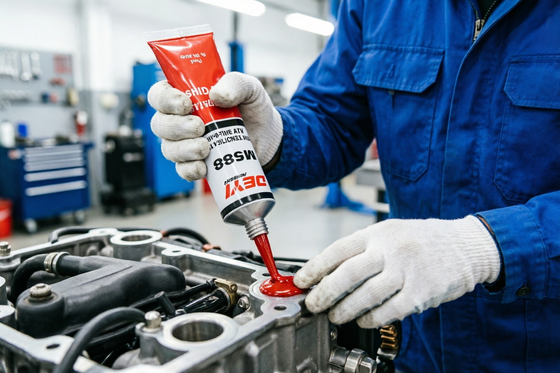 工業用品 M588 高温中性RTVガスケットメーカー 効果的かつ耐久性のある密封用途のための赤い密封剤