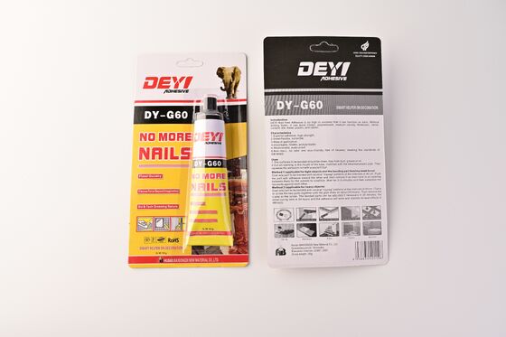 柔軟性・防水性 建築用粘着剤 DEYI DY-G60 固い粘着性 鏡や壁面用の粘着剤