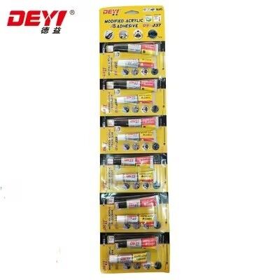 高耐震性アクリルAB粘着剤♪ DEYI DY-J37 金属・プラスチックメーカー向け 急速固化膠