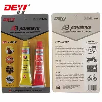 高耐震性アクリルAB粘着剤♪ DEYI DY-J37 金属・プラスチックメーカー向け 急速固化膠